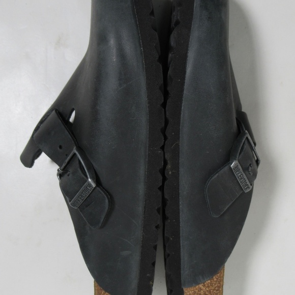 Birkenstock Unisex Boston Oiled Leather Clog Black Size 8 US M / 10 US L / 41 EU - Picture 9 of 12